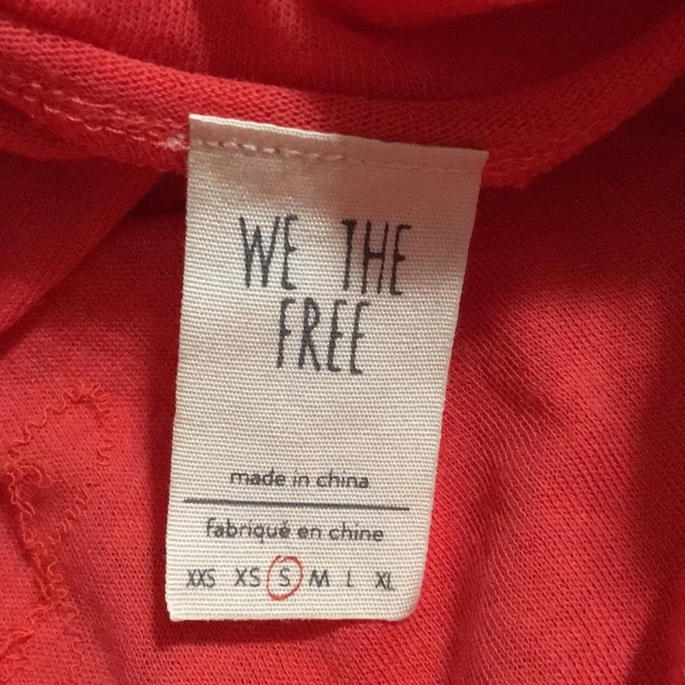NWT Free People Peachy Tank in Coral - Picture 7 of 8